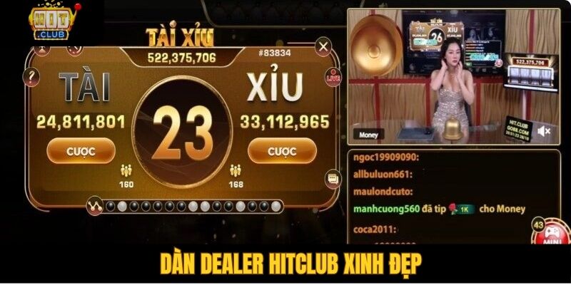 Dàn Dealer Hitclub xinh đẹp
